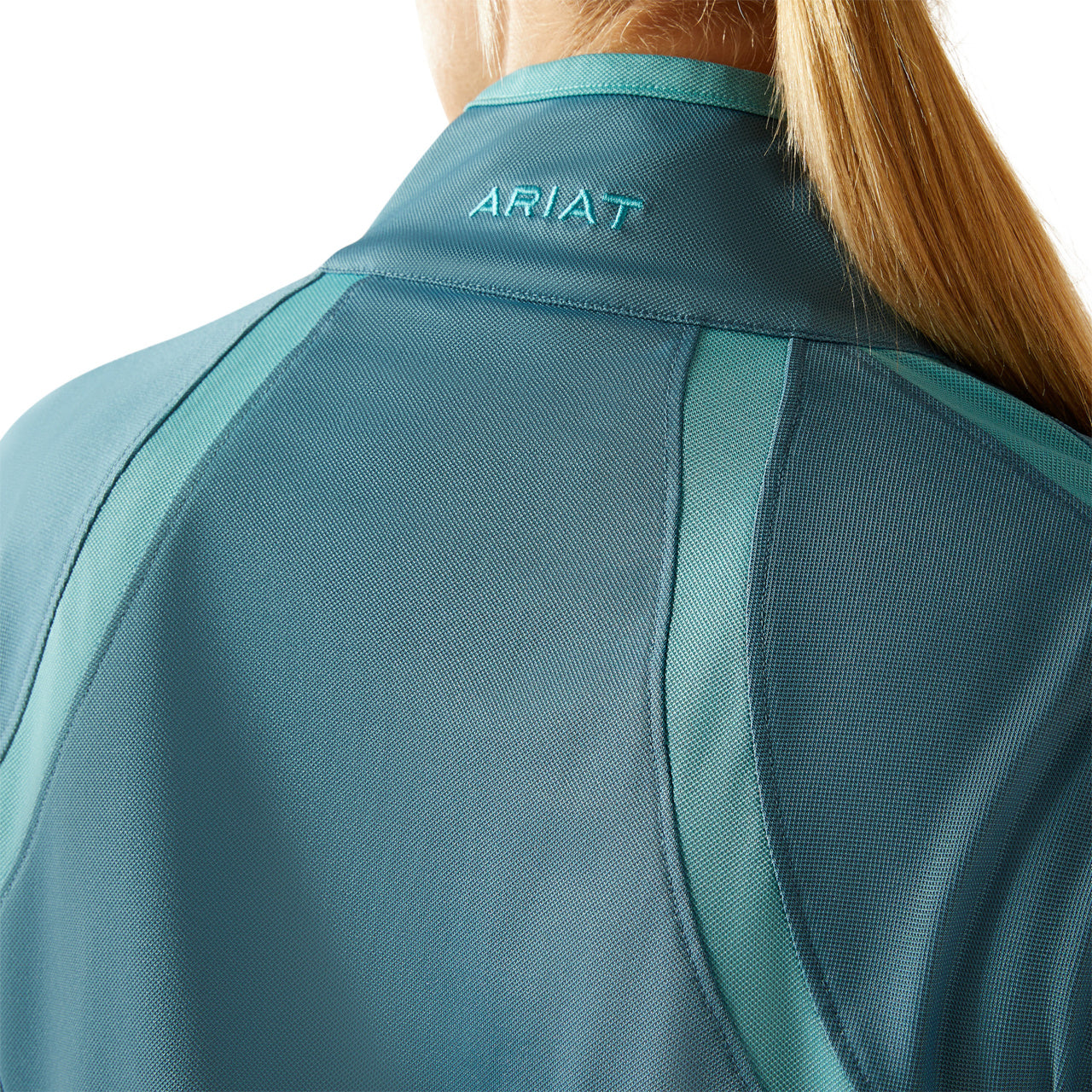 Ariat Women's Sunstopper 3.0 1/4 Zip Baselayer #colour_storm-blue