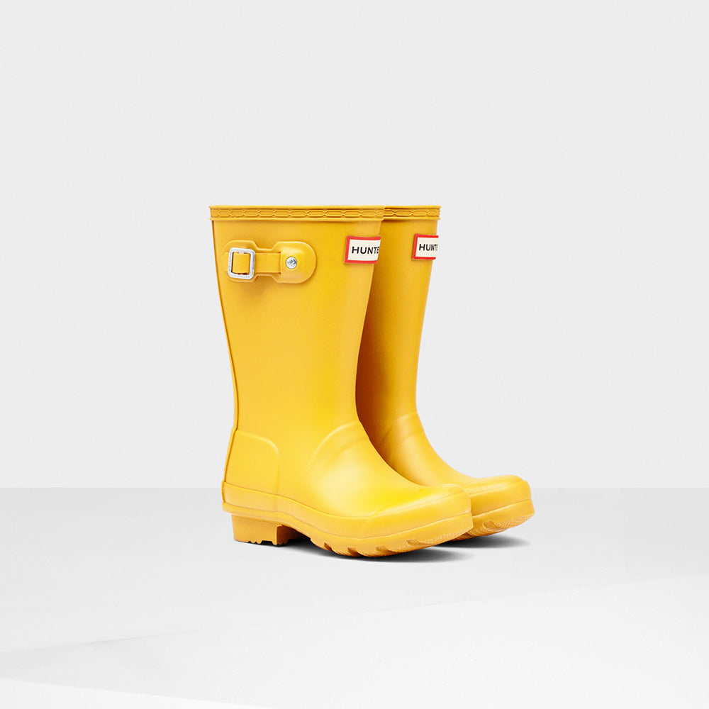 Hunter Original Big Kids Wellington Boots #colour_yellow
